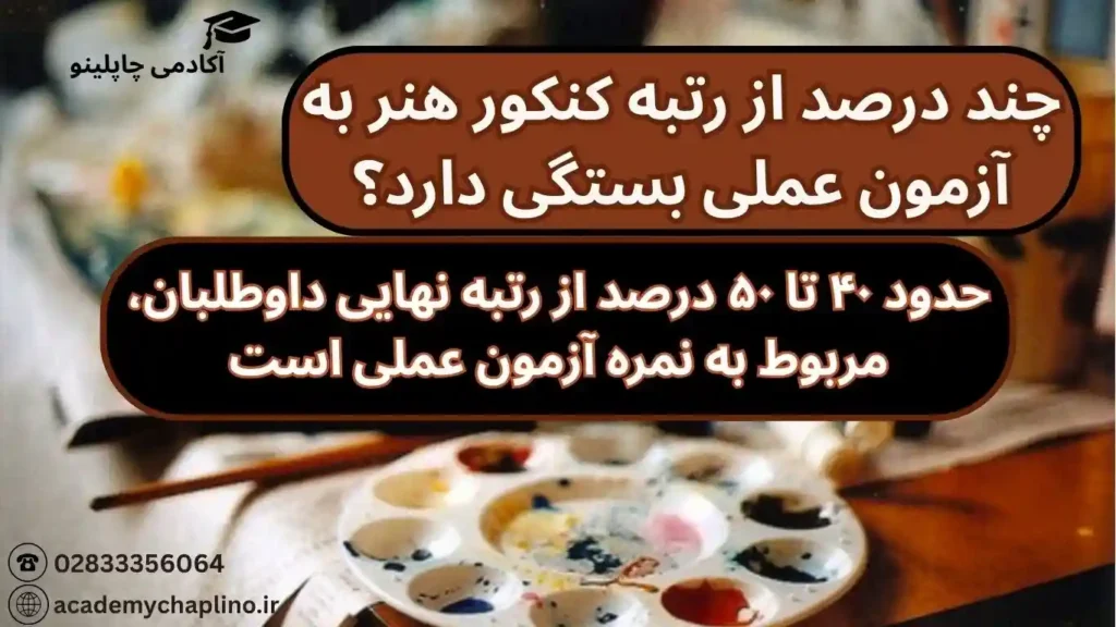 چند درصد از رتبه کنکور هنر به آزمون عملی بستگی دارد؟